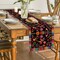 Bird Dia De Los Muertos Serape Mexican Fiesta Table Runner, Cinco De Mayo Day of The Dead Kitchen Dining Table Decoration for Home Party Decor 13x72 Inch